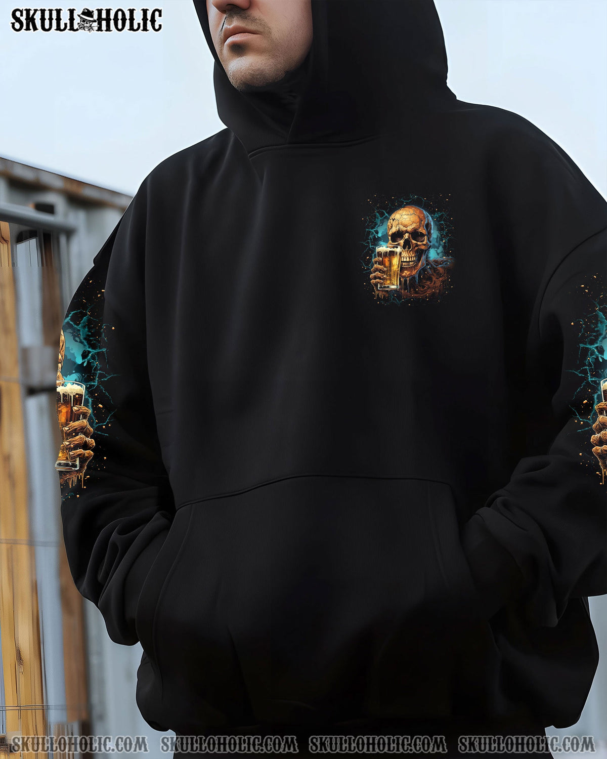 BLISSCORNERS BRING BEER SKULL ALL OVER PRINT