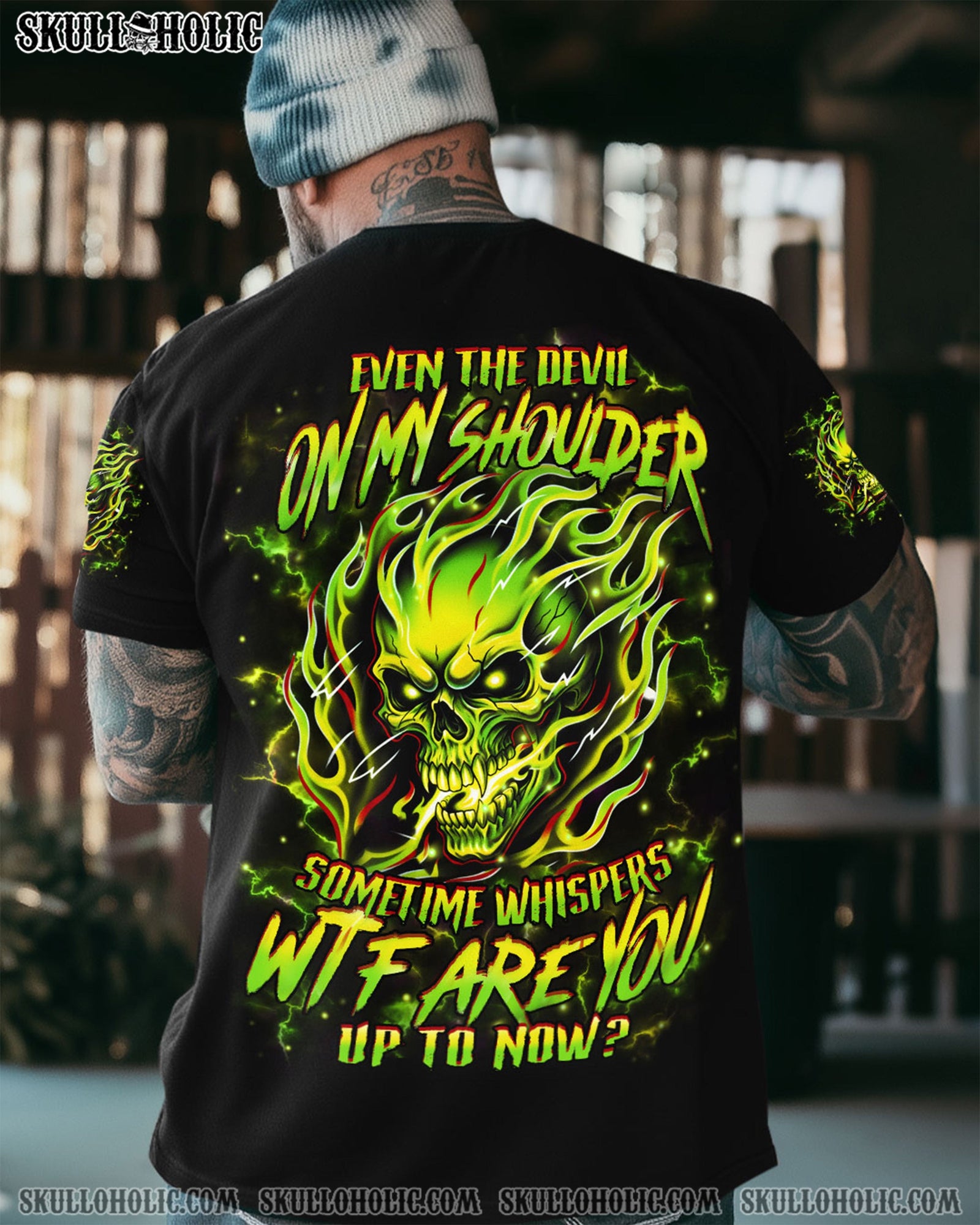 BLISSCORNERS EVEN THE DEVIL ON MY SHOULDER ALL OVER PRINT
