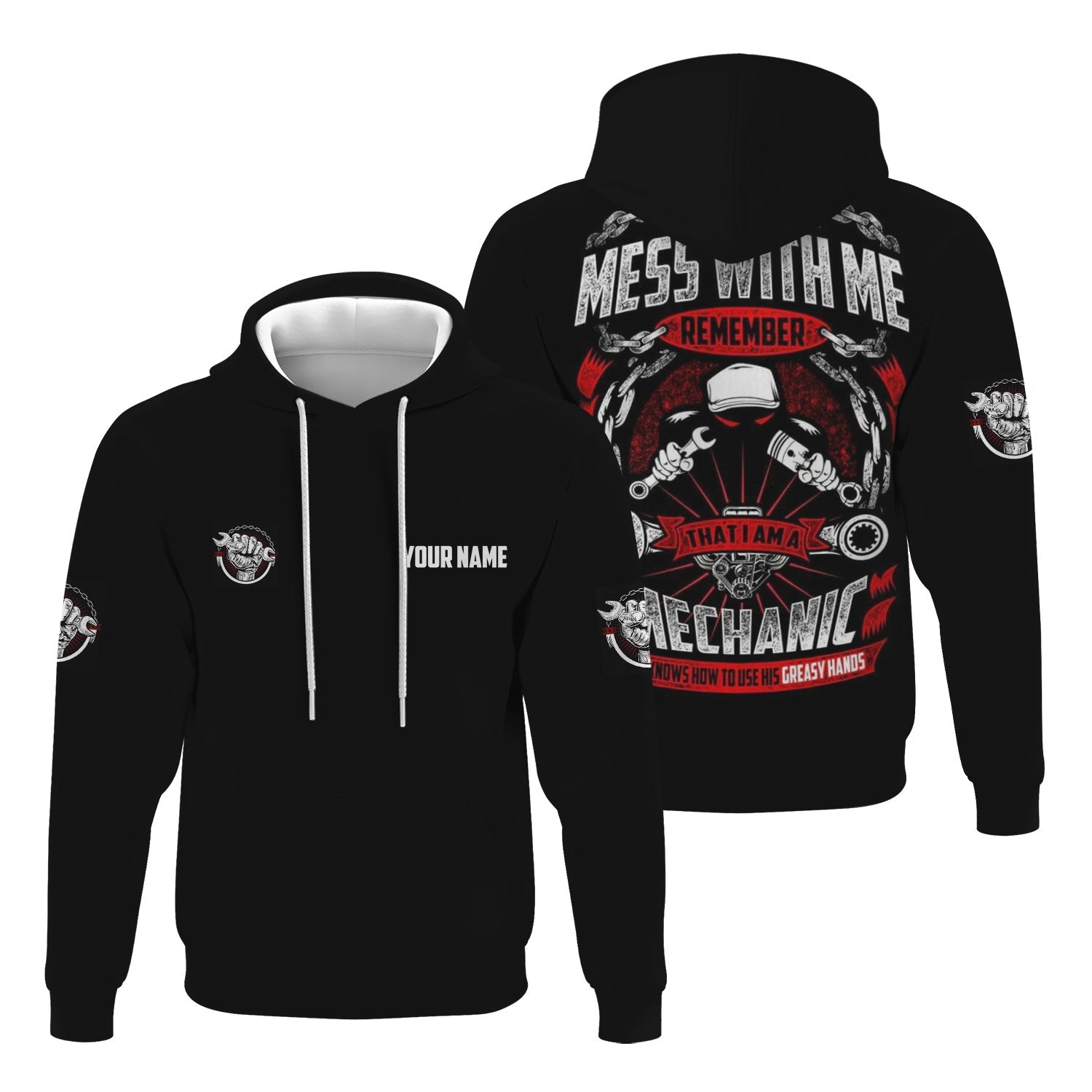Blisscorners Funny Before You Try To Mess With Me Remember That I Am A Mechanic T Shirt