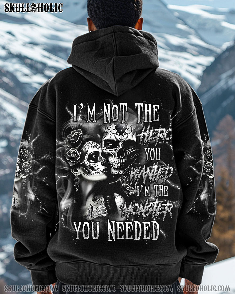 BLISSCORNERS I'M NOT THE HERO YOU WANT ALL OVER PRINT