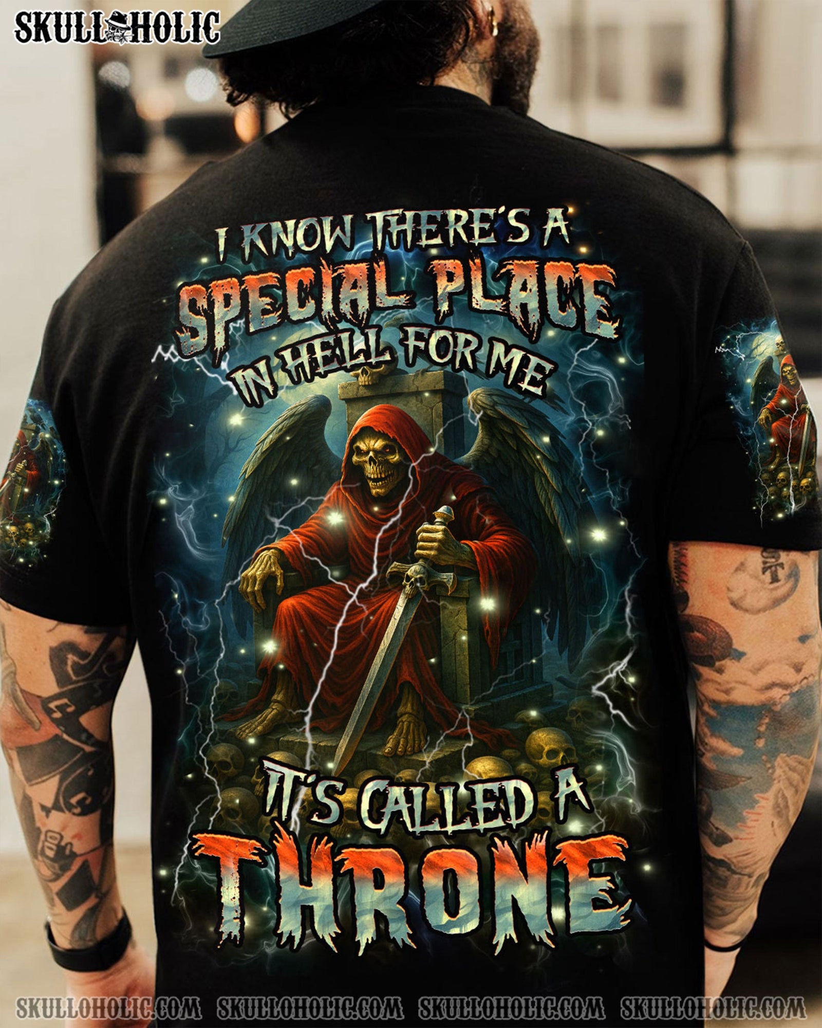 BLISSCORNERS THRONE SKULL ALL OVER PRINT