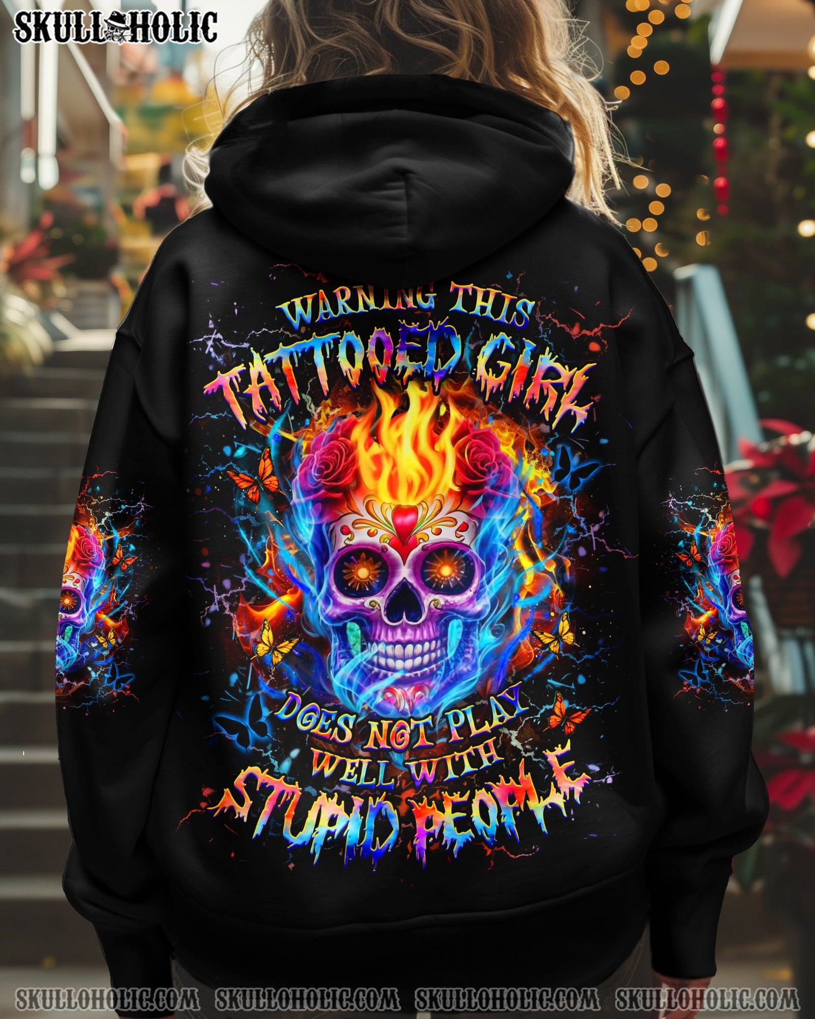BLISSCORNERS WARNING THIS TATTOOED GIRL ALL OVER PRINT