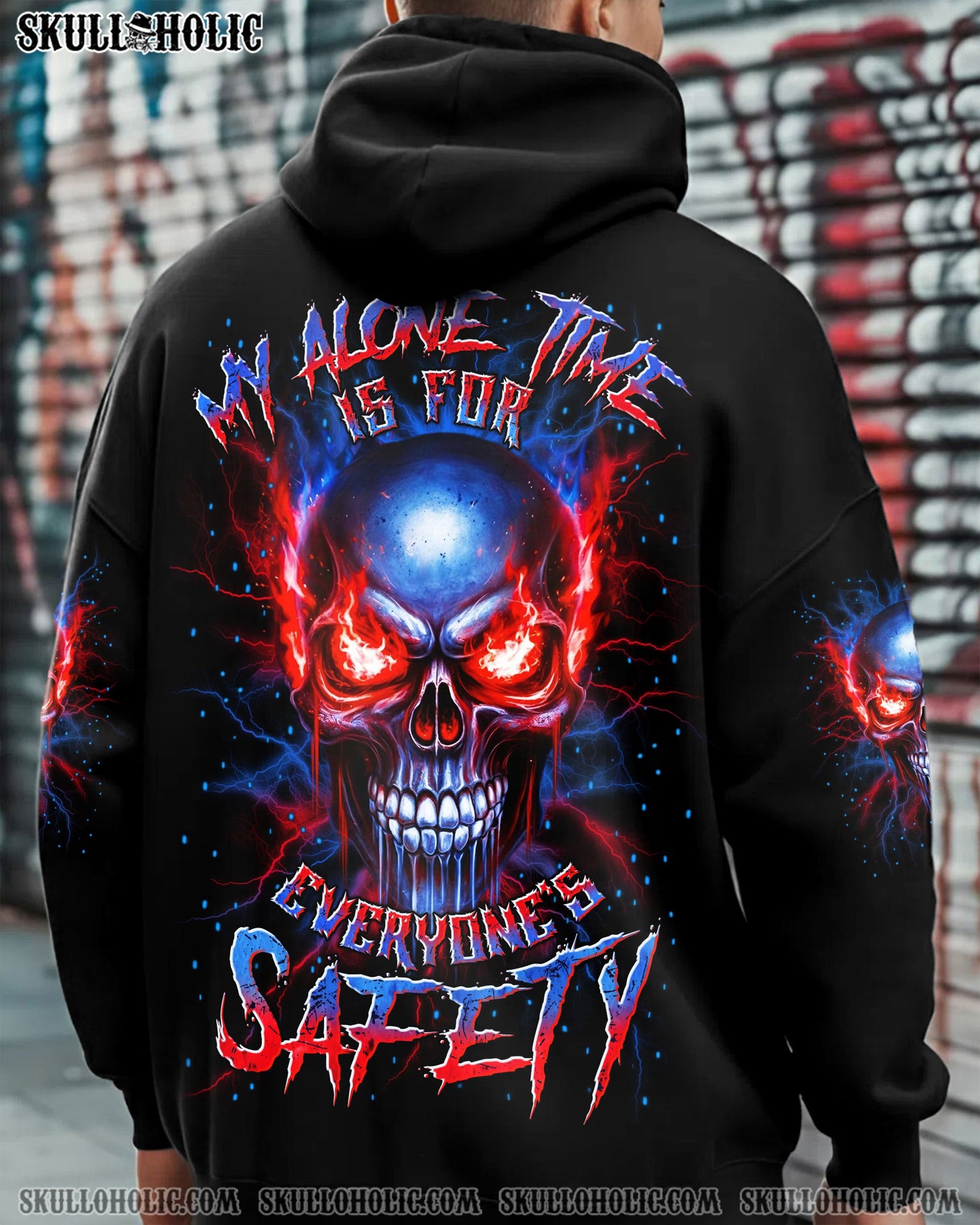 BLISSCORNERS MY ALONE TIME IS FOR EVERYONE'S SAFETY ALL OVER PRINT