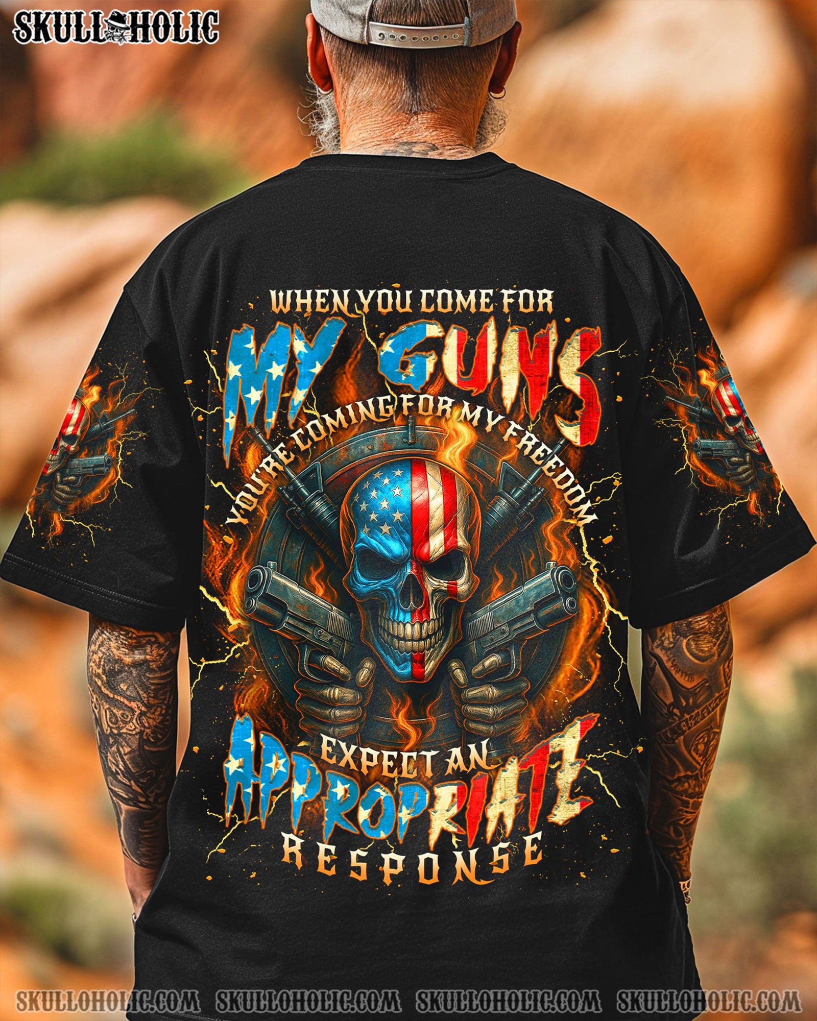 BLISSCORNERS WHEN YOU COME FOR MY G SKULL ALL OVER PRINT