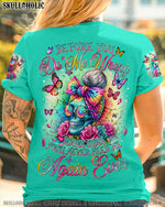 BLISSCORNERS A MOUTH I CAN'T CONTROL MESSY BUN SKULL ALL OVER PRINT