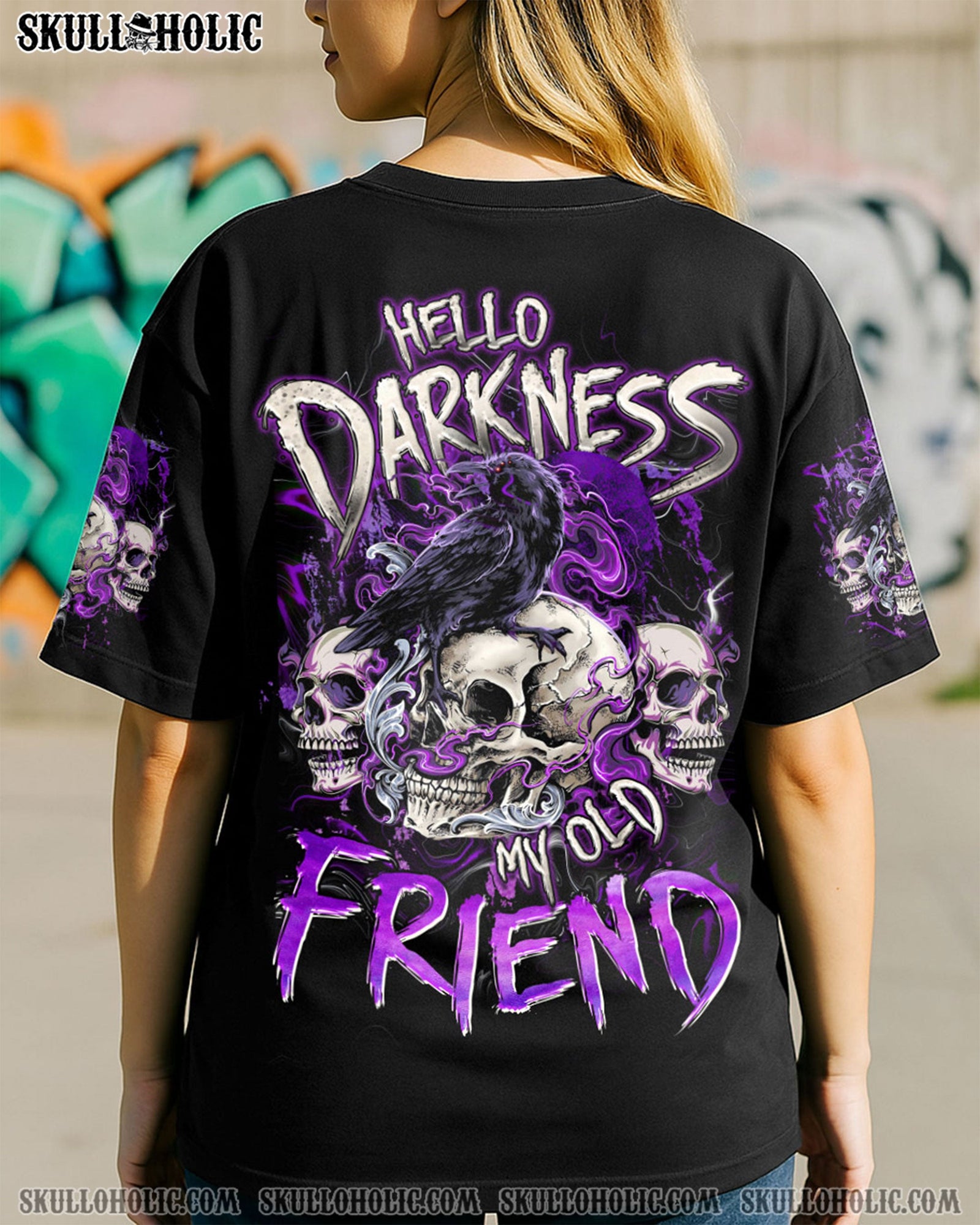 BLISSCORNERS HELLO DARKNESS MY OLD FRIEND ALL OVER PRINT