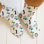 Blisscorners Best Dad By Par Custom Face Kids Photo, Custom Face Socks, Fun Socks For Men, Christmas Golf GiftLM2611