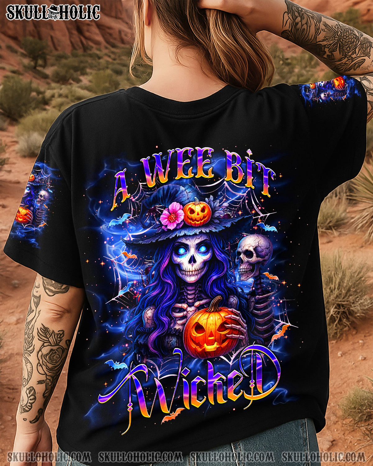 BLISSCORNERS A WEE BIT WICKED HALLOWEEN ALL OVER PRINT