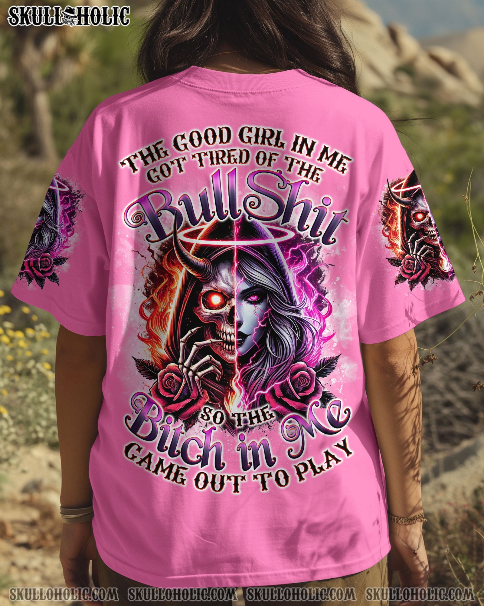 BLISSCORNERS THE GOOD GIRL IN ME ALL OVER PRINT