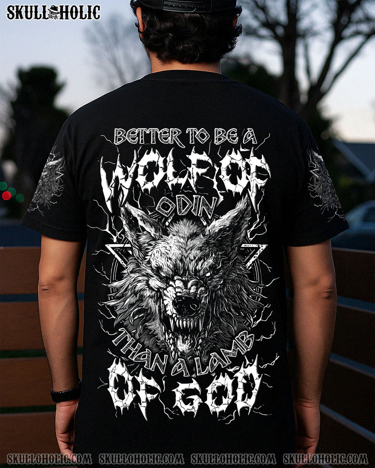 BLISSCORNERS BETTER TO BE A WOLF OF ODIN ALL OVER PRINT