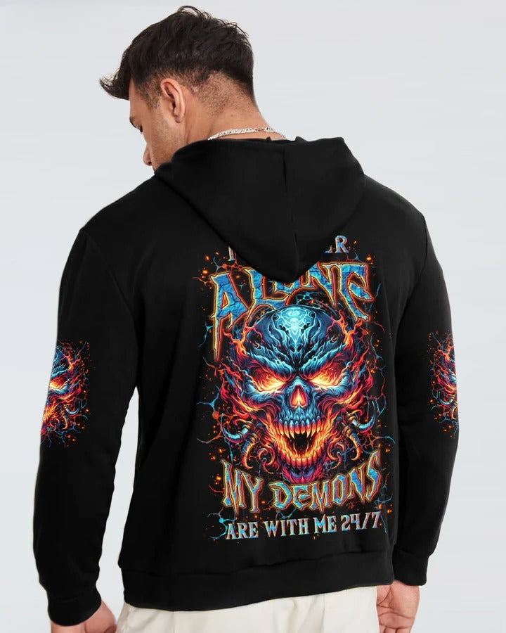 BLISSCORNERS I'M NEVER ALONE SKULL DEMON ALL OVER PRINT 7