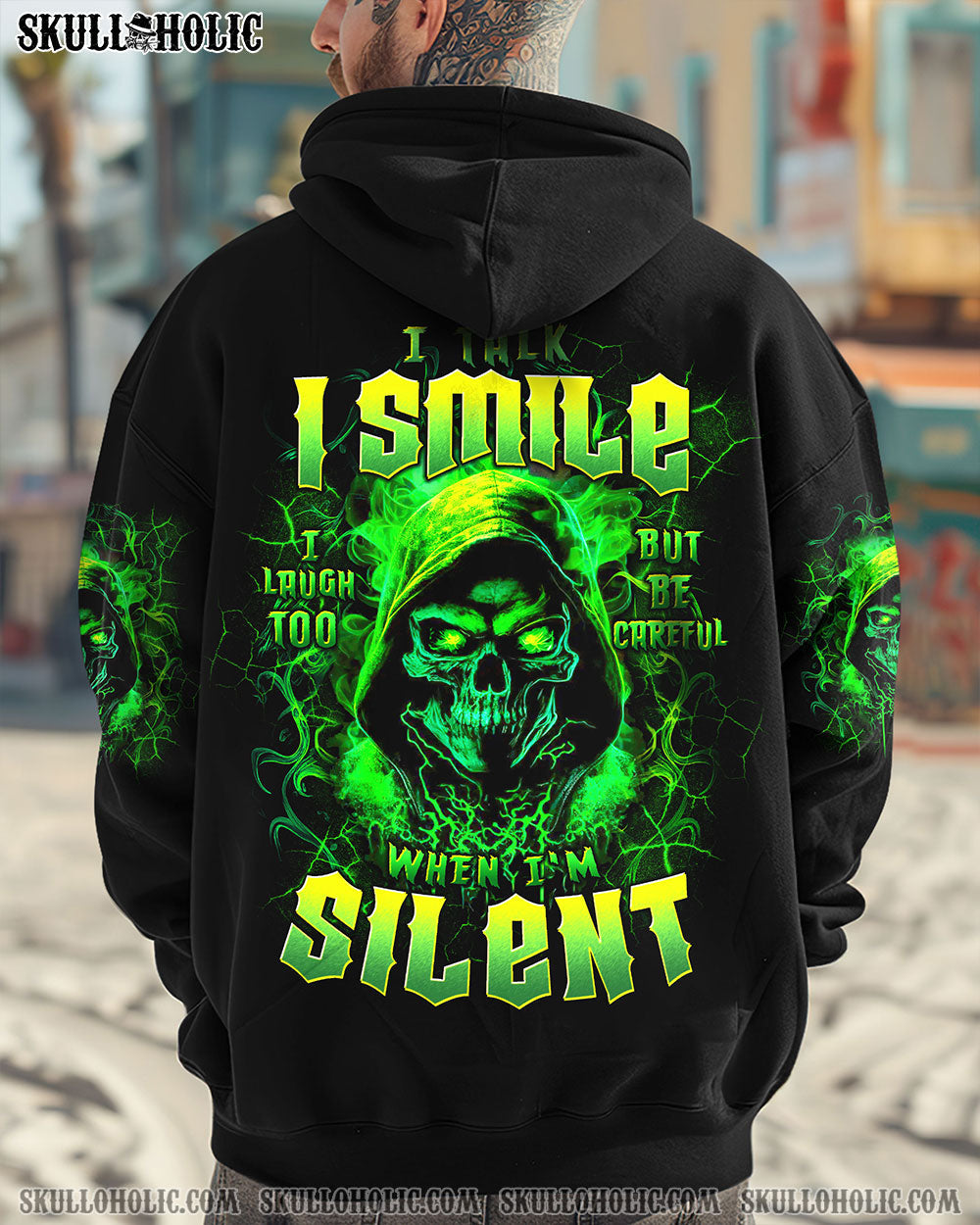 BLISSCORNERS BE CAREFUL WHEN I'M SILENT REAPER ALL OVER PRINT