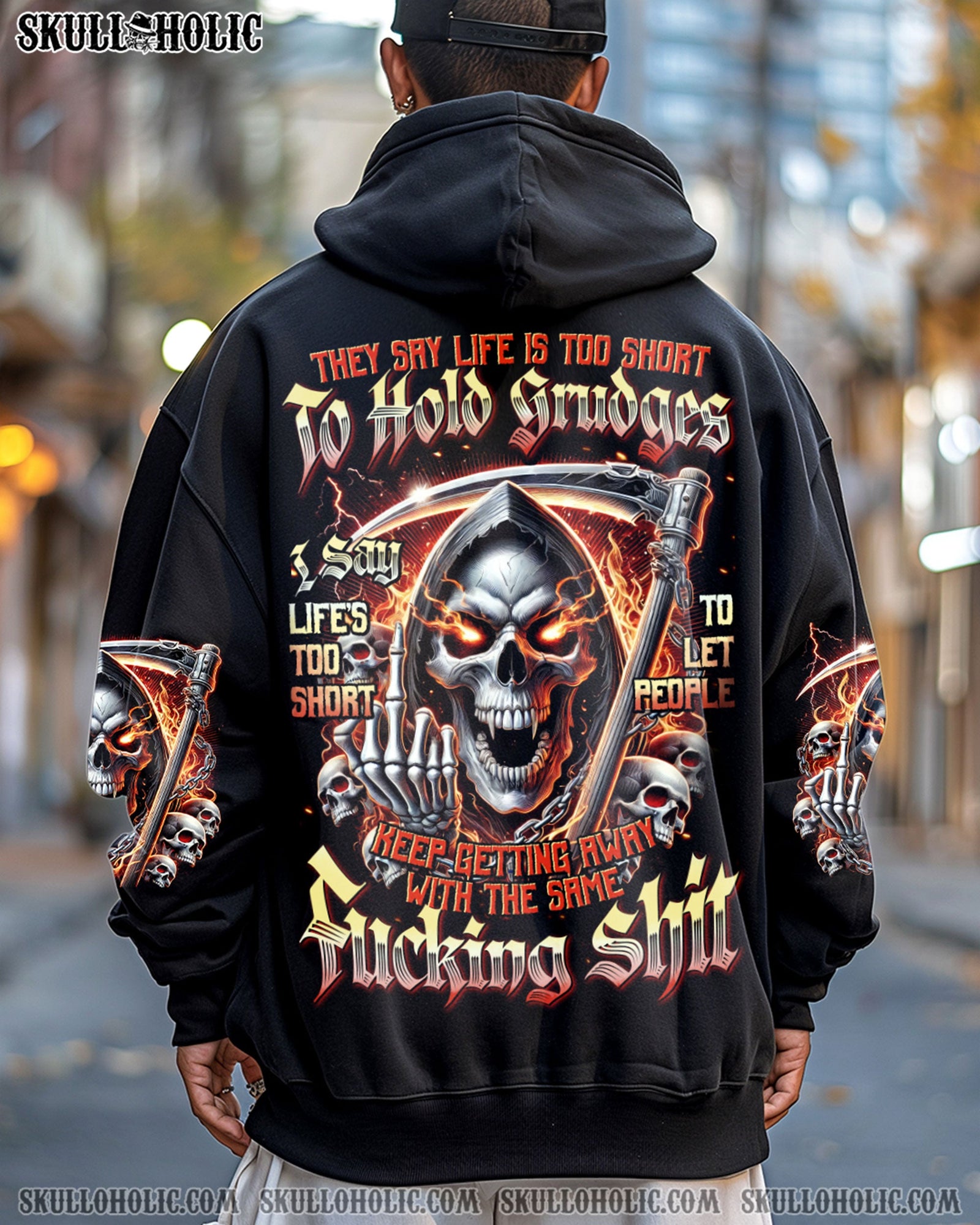 BLISSCORNERS THEY SAY LIFE IS TOO SHORT TO HOLD GRUDGES ALL OVER PRINT