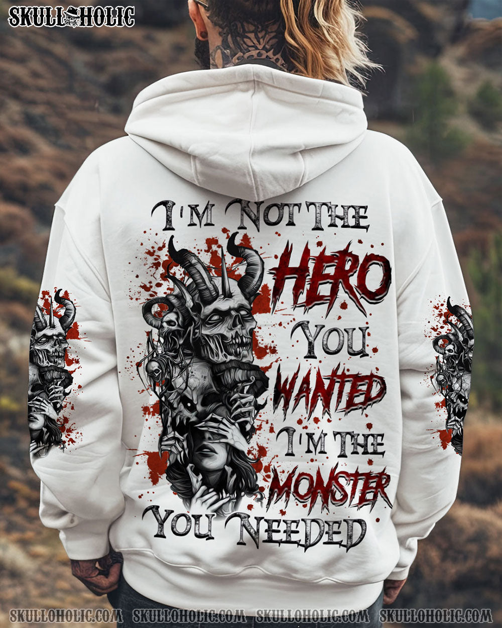 BLISSCORNERS I'M NOT THE HERO YOU WANTED ALL OVER PRINT