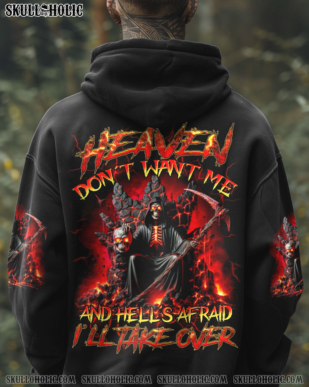 BLISSCORNERS HEAVEN DON'T WANT ME ALL OVER PRINT