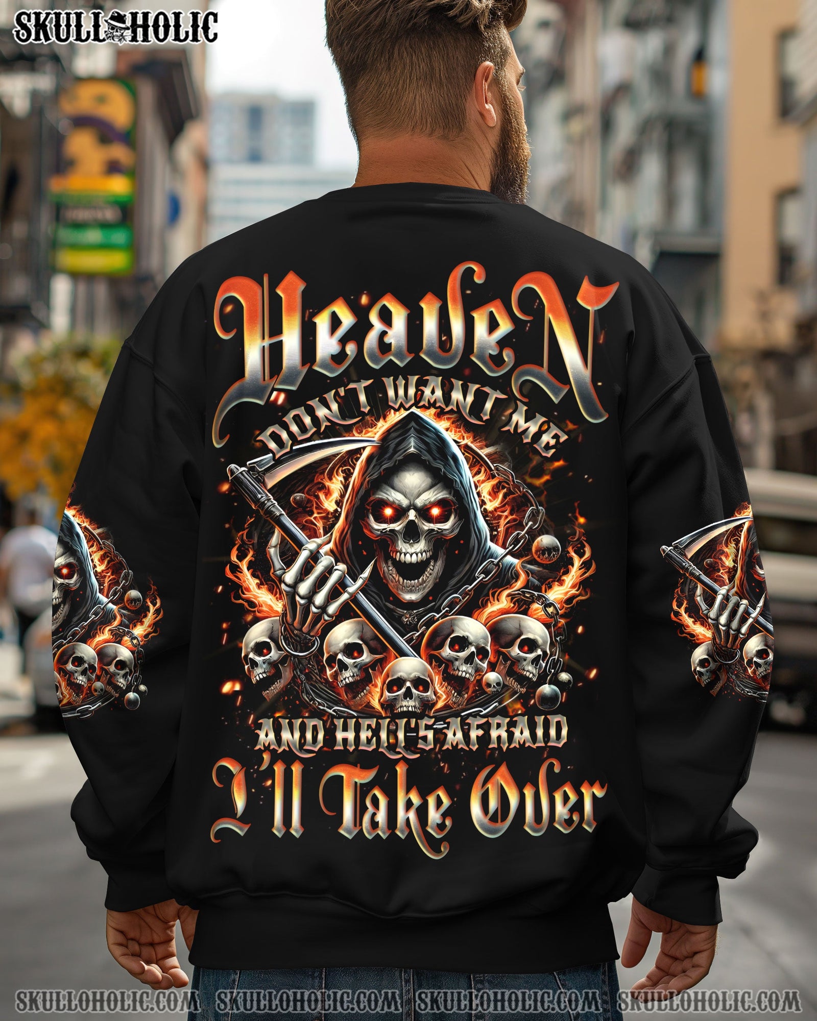 BLISSCORNERS HEAVEN DON'T WANT ME ALL OVER PRINT