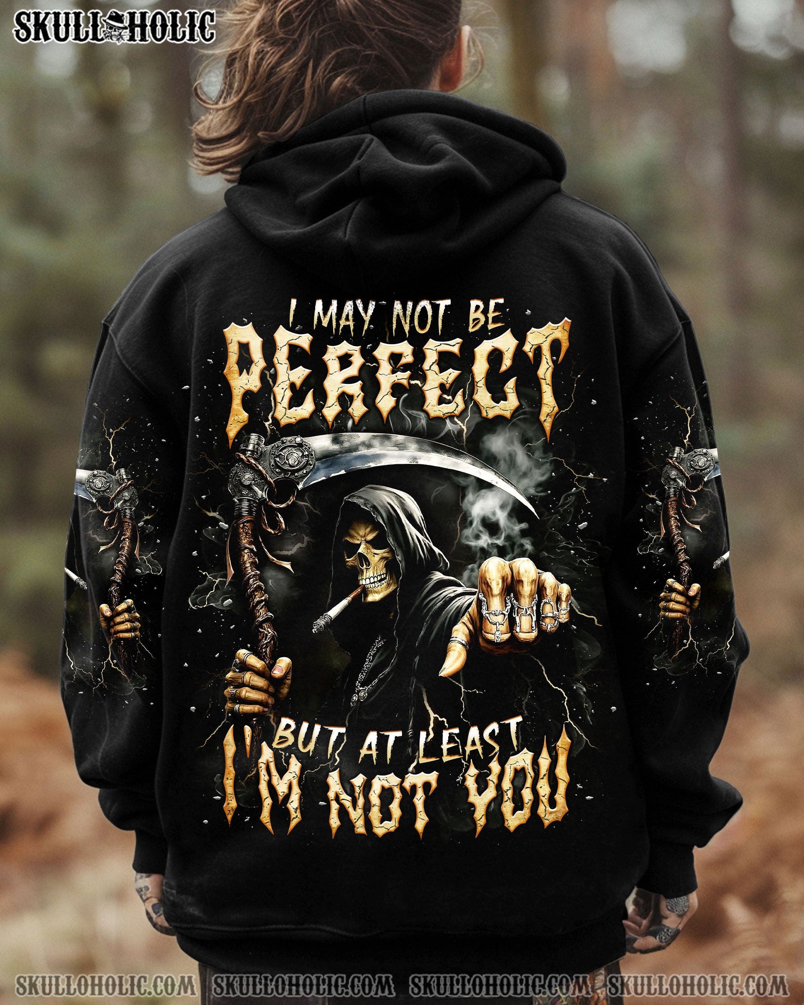 BLISSCORNERS AT LEAST I'M NOT YOU REAPER ALL OVER PRINT