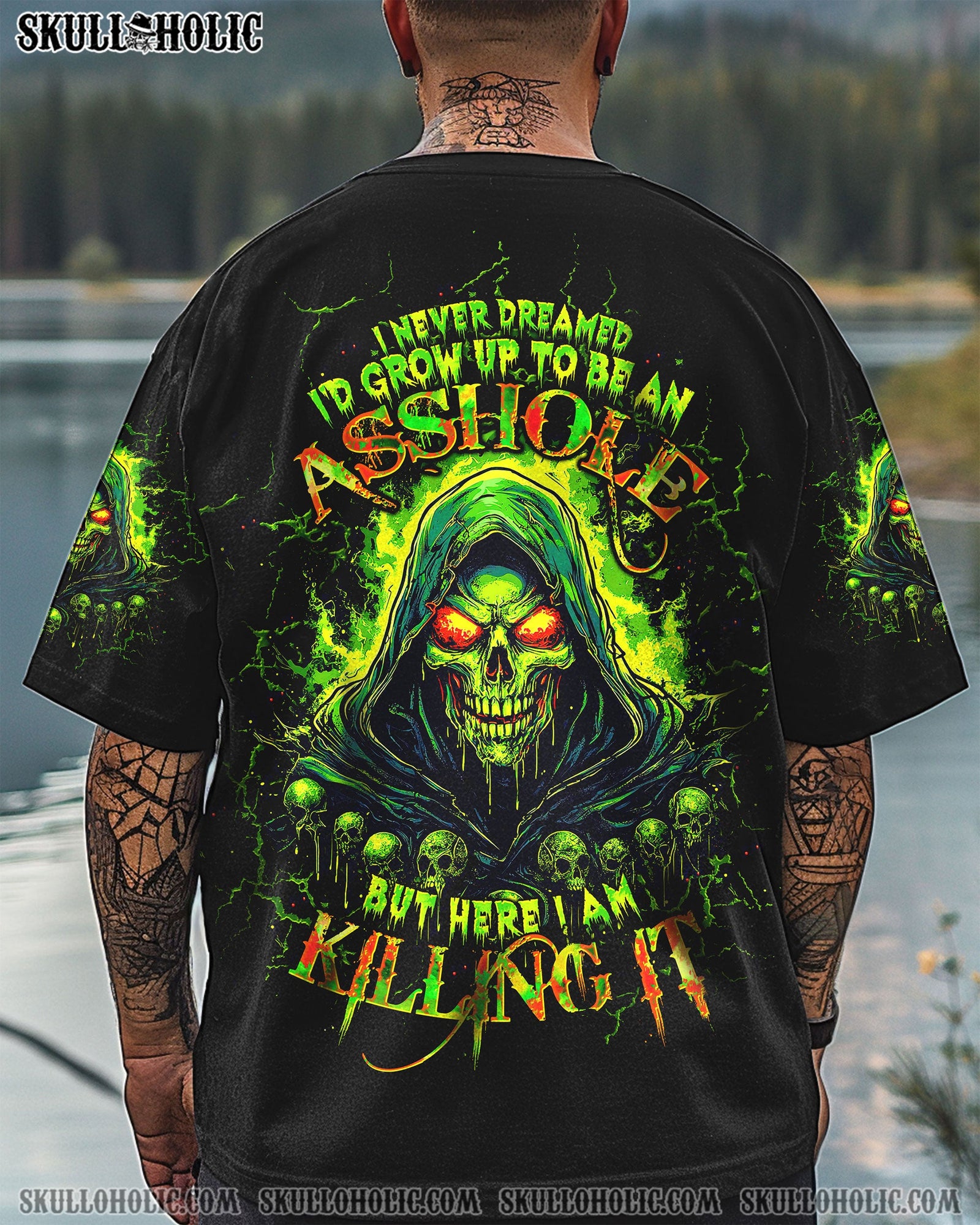 BLISSCORNERS I NEVER DREAMED REAPER SKULL ALL OVER PRINT