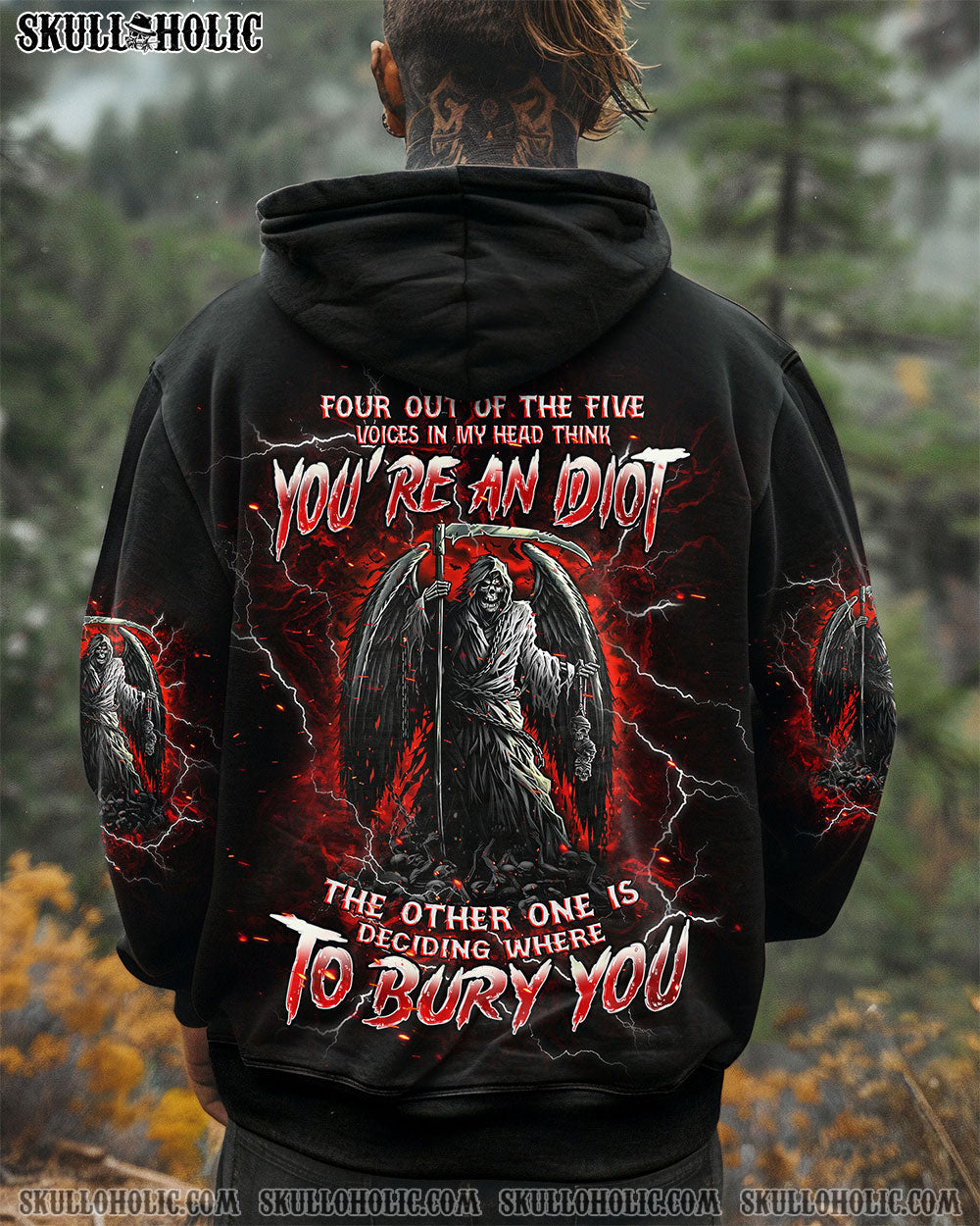 BLISSCORNERS BURY YOU SKULL REAPER ALL OVER PRINT