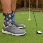 Blisscorners Best Dad By Par Custom Kids Face, Personalized Socks With Photos, Funny Crew Socks, Dad Golf GiftLM2611