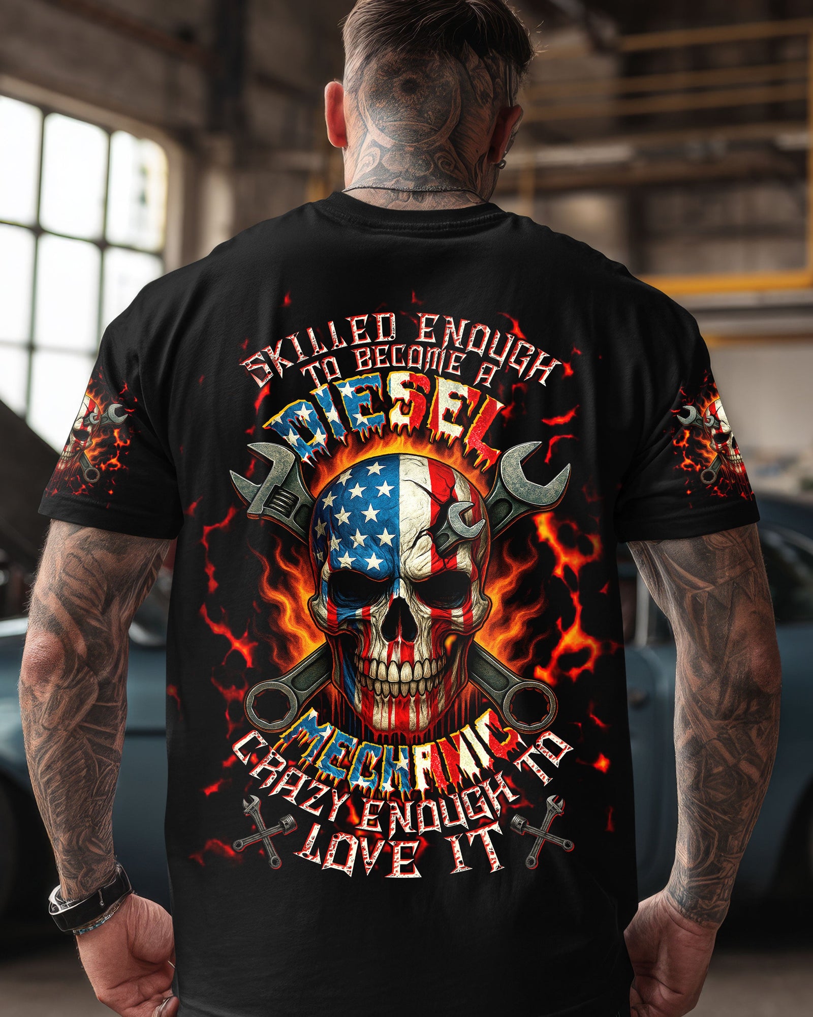 BLISSCORNERS I'M NOT CRAZY BECAUSE I'M A TRUCK DRIVER ALL OVER PRINT