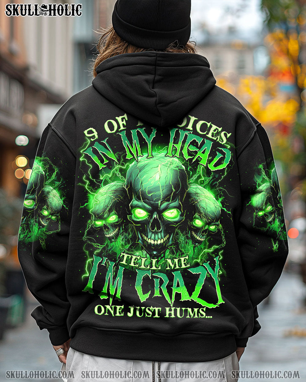 BLISSCORNERS 9 OF 10 VOICES IN MY HEAD ALL OVER PRINT