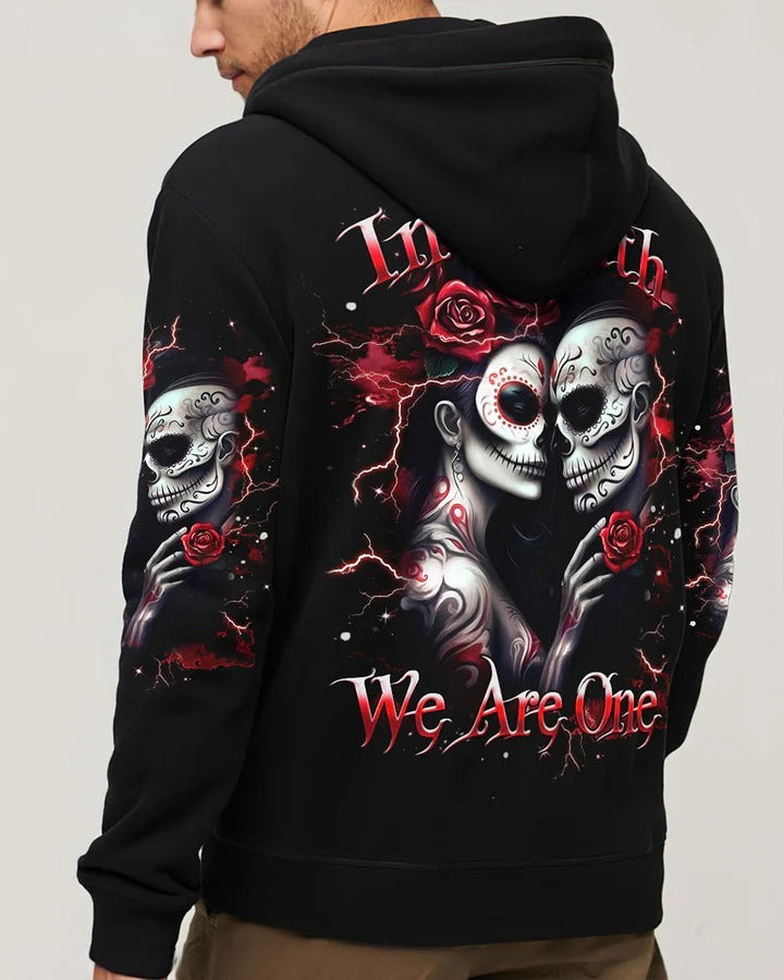 BLISSCORNERS IN DEATH WE ARE ONE SKULL COUPLE ALL OVER PRINT
