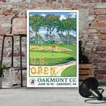 Blisscorners 2025 U.S. Open Championship Canvas, Oakmont Country Club Art, Gifts For Golf Lovers LM2611