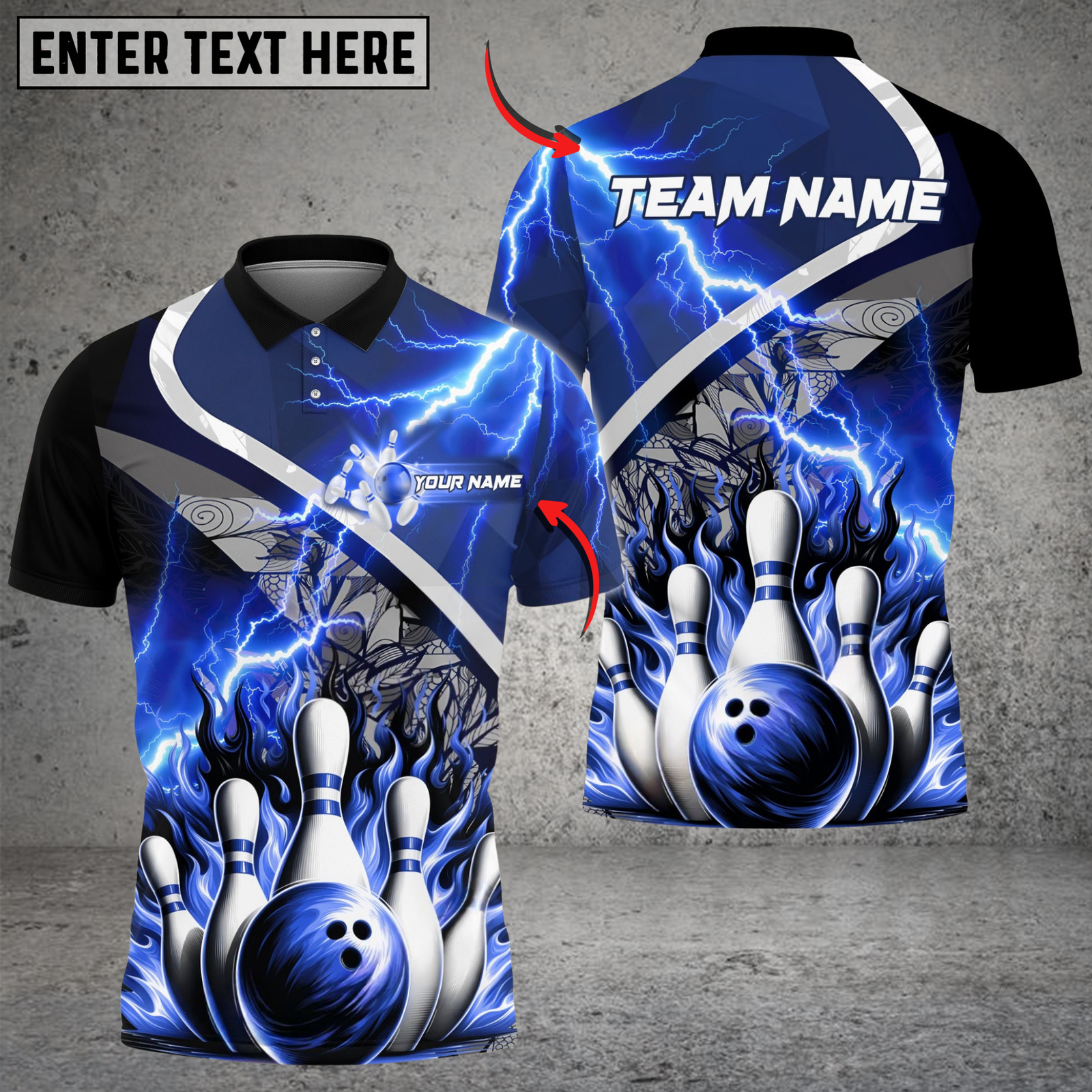 Blisscorners Thunder Breaker Bowling Jersey Multicolor Options Personalized Name, Team Name 3D Shirt