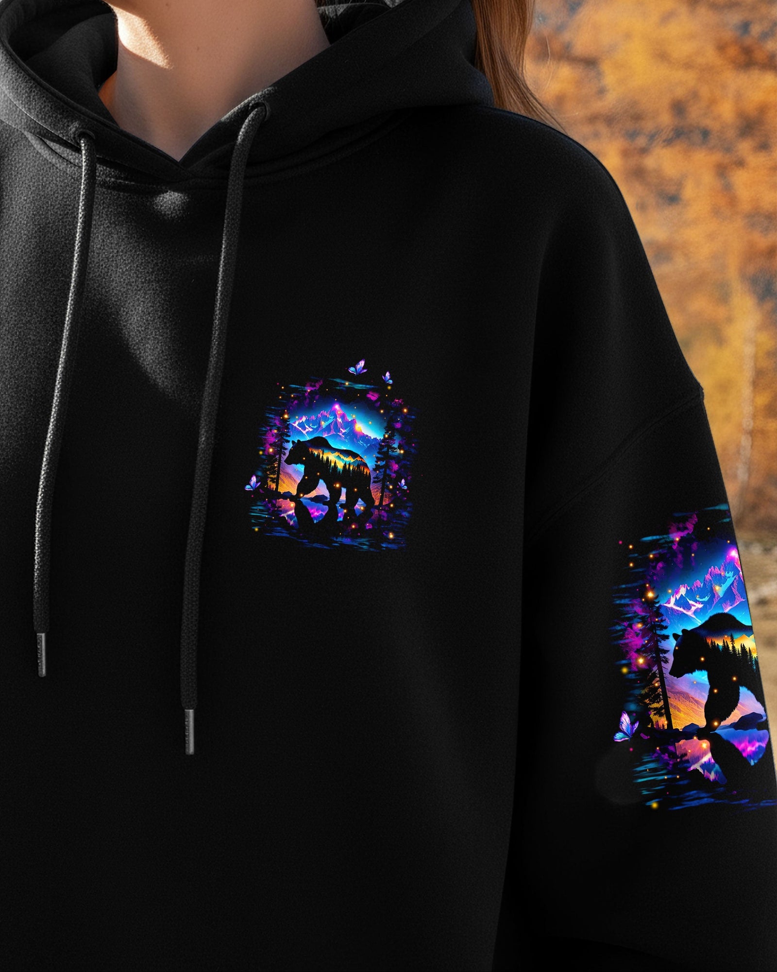 BLISSCORNERS HELLO DARKNESS MY OLD FRIEND BEAR ALL OVER PRINT