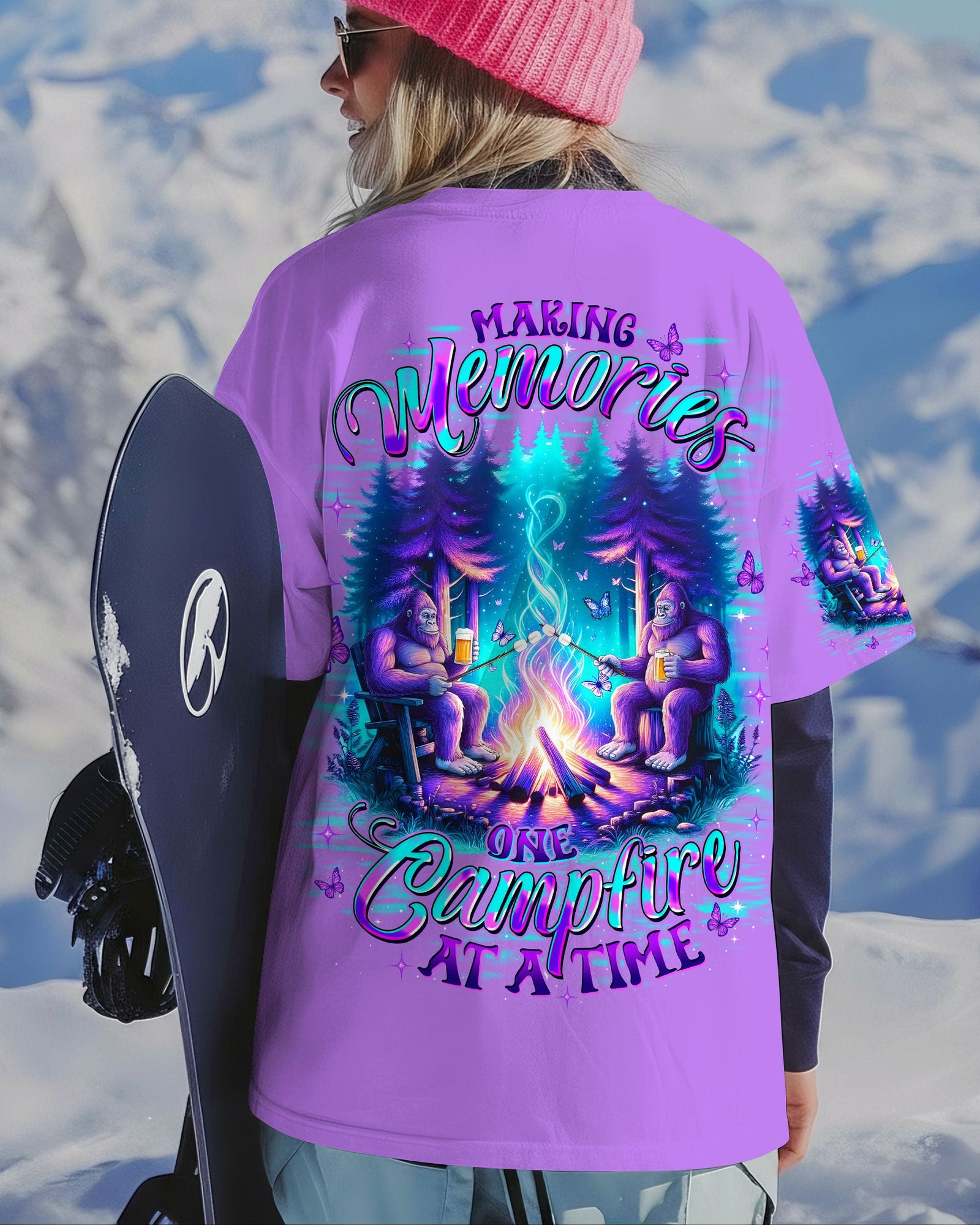 BLISSCORNERS MAKING MEMORIES ONE CAMPFIRE AT A TIME BIGFOOT ALL OVER PRINT - TLTW1911253