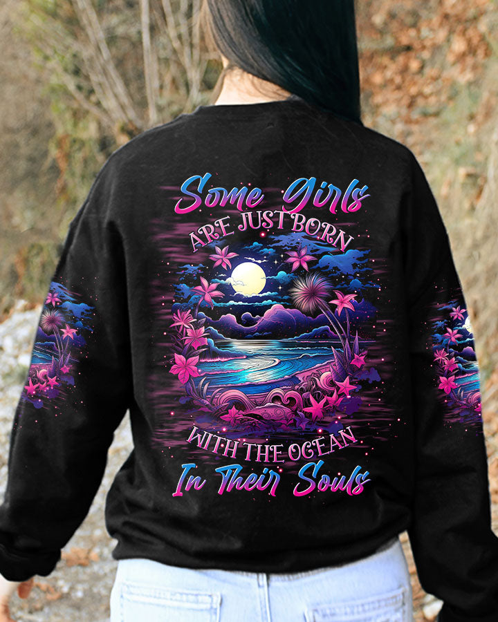 BLISSCORNERS SOME GIRLS ARE JUST BORN OCEAN ALL OVER PRINT