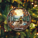 Blisscorners Duck Hunting Customized Name Acrylic Orrnament