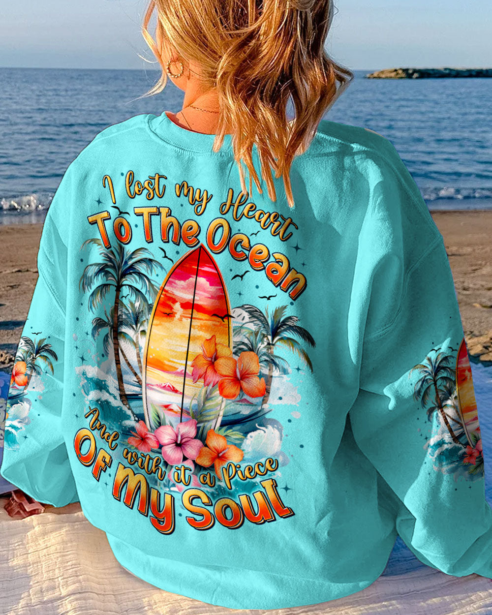 BLISSCORNERS I LOST MY HEART TO THE OCEAN ALL OVER PRINT