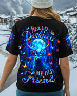 BLISSCORNERS HELLO DARKNESS MY OLD FRIEND DEER ALL OVER PRINT