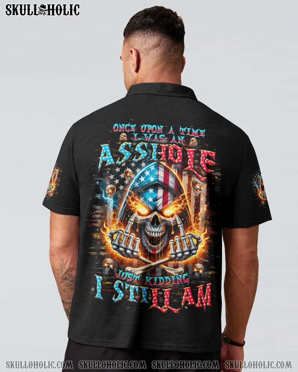 BLISSCORNERS JUST KIDDING I STILL AM SKULL REAPER ALL OVER PRINT