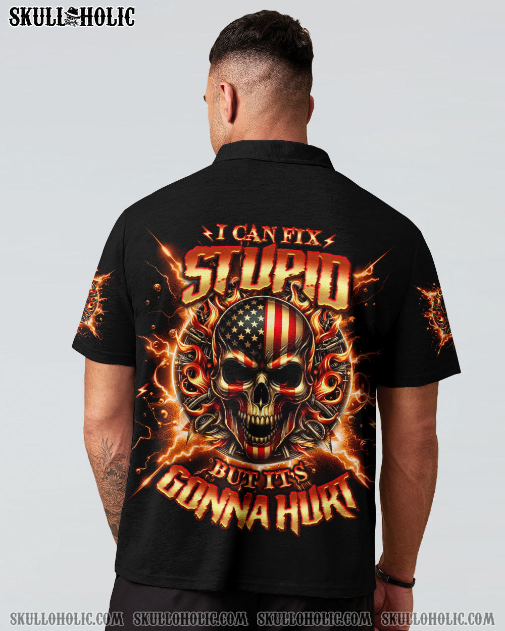BLISSCORNERS I CAN FIX STUPID BUT IT'S GONNA HURT SKULL ALL OVER PRINT