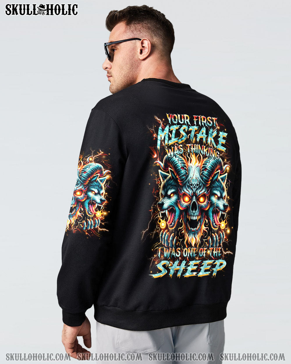 BLISSCORNERS YOUR FIRST MISTAKE WOLF SKULL ALL OVER PRINT