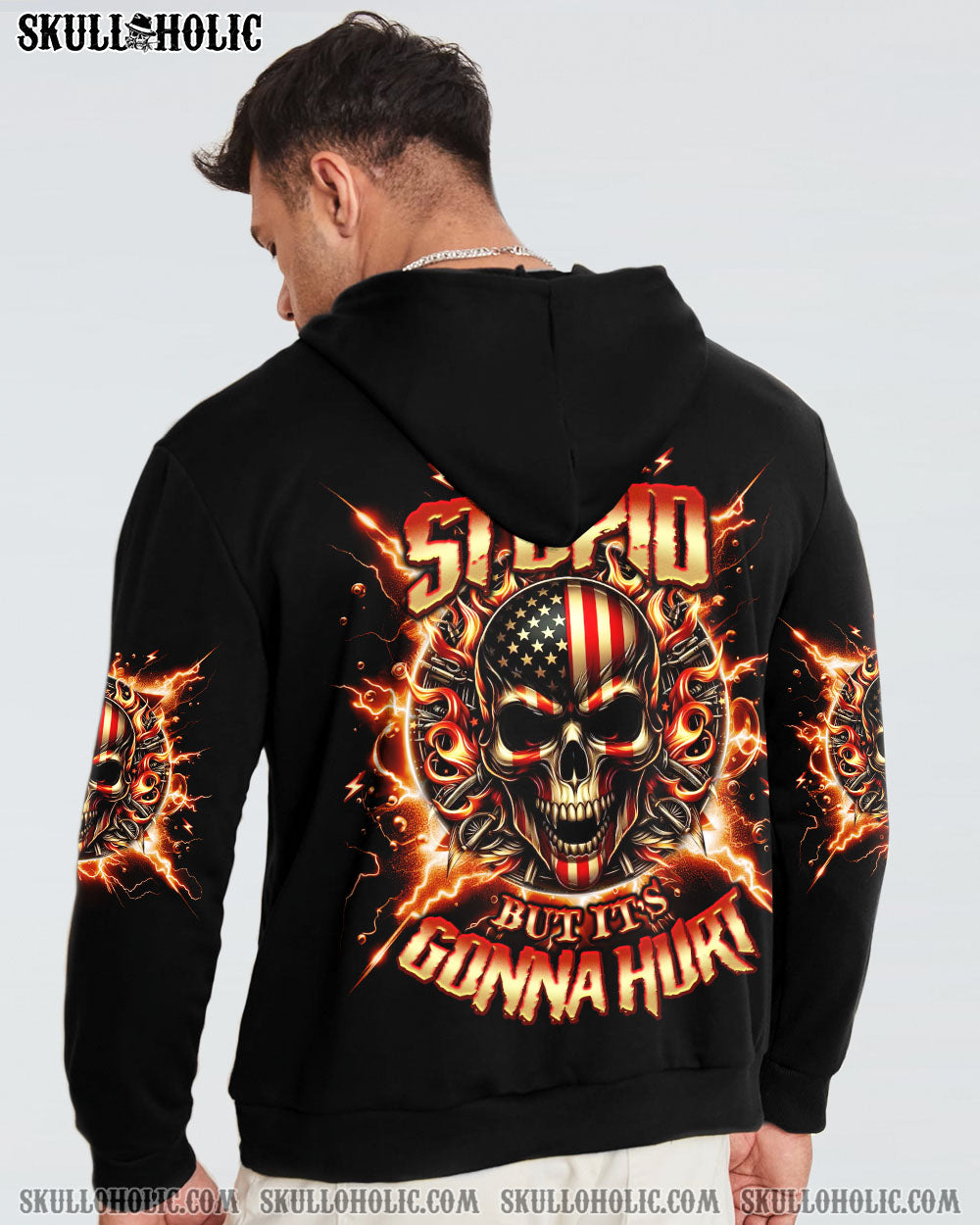 BLISSCORNERS I CAN FIX STUPID BUT IT'S GONNA HURT SKULL ALL OVER PRINT
