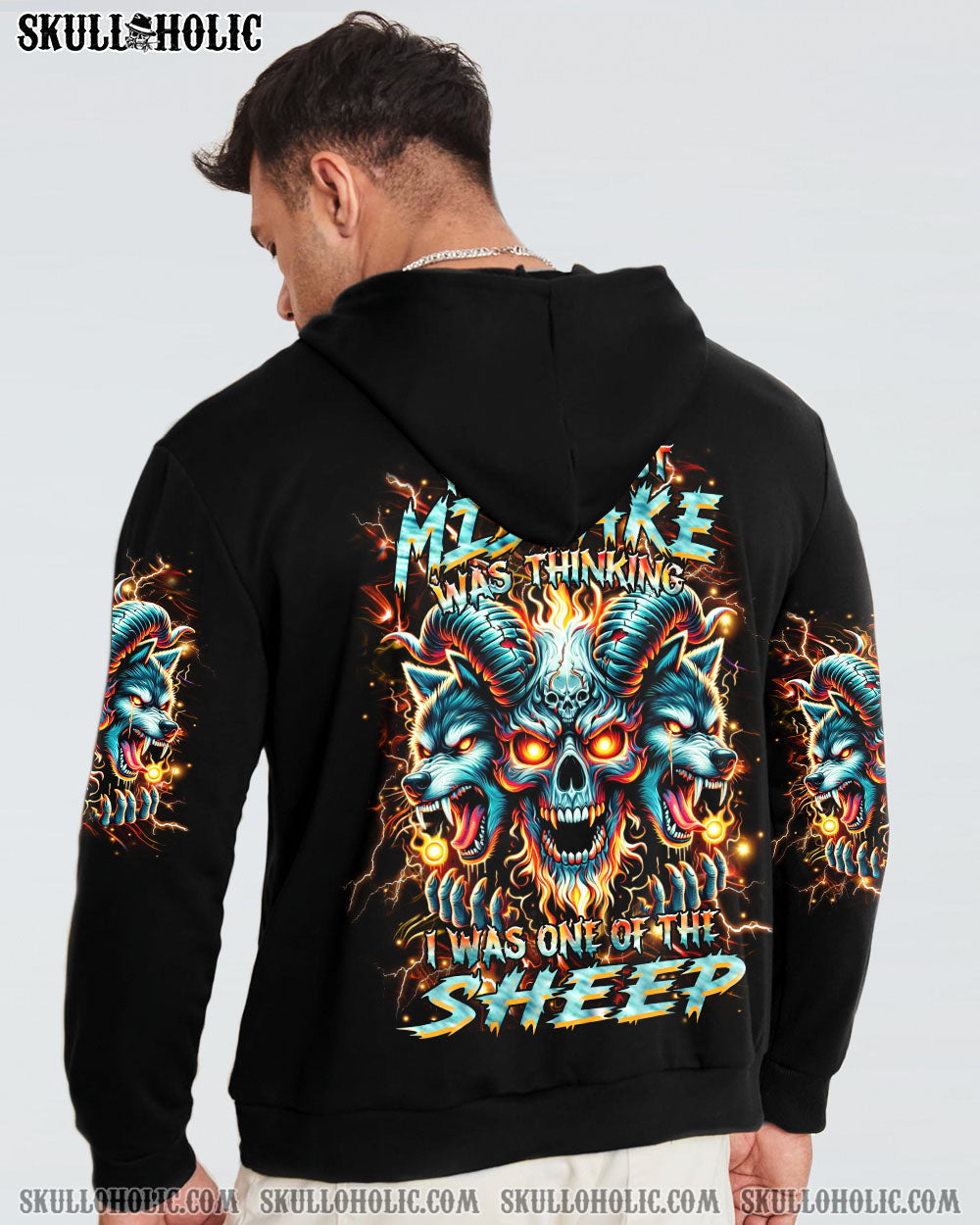 BLISSCORNERS YOUR FIRST MISTAKE WOLF SKULL ALL OVER PRINT