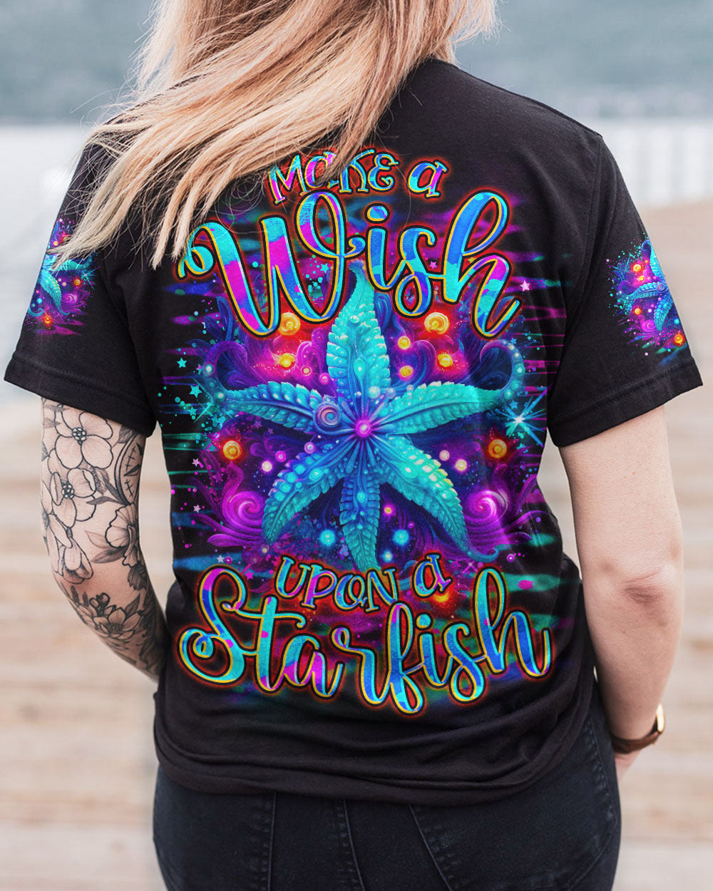 BLISSCORNERS MAKE A WISH UPON A STARFISH ALL OVER PRINT