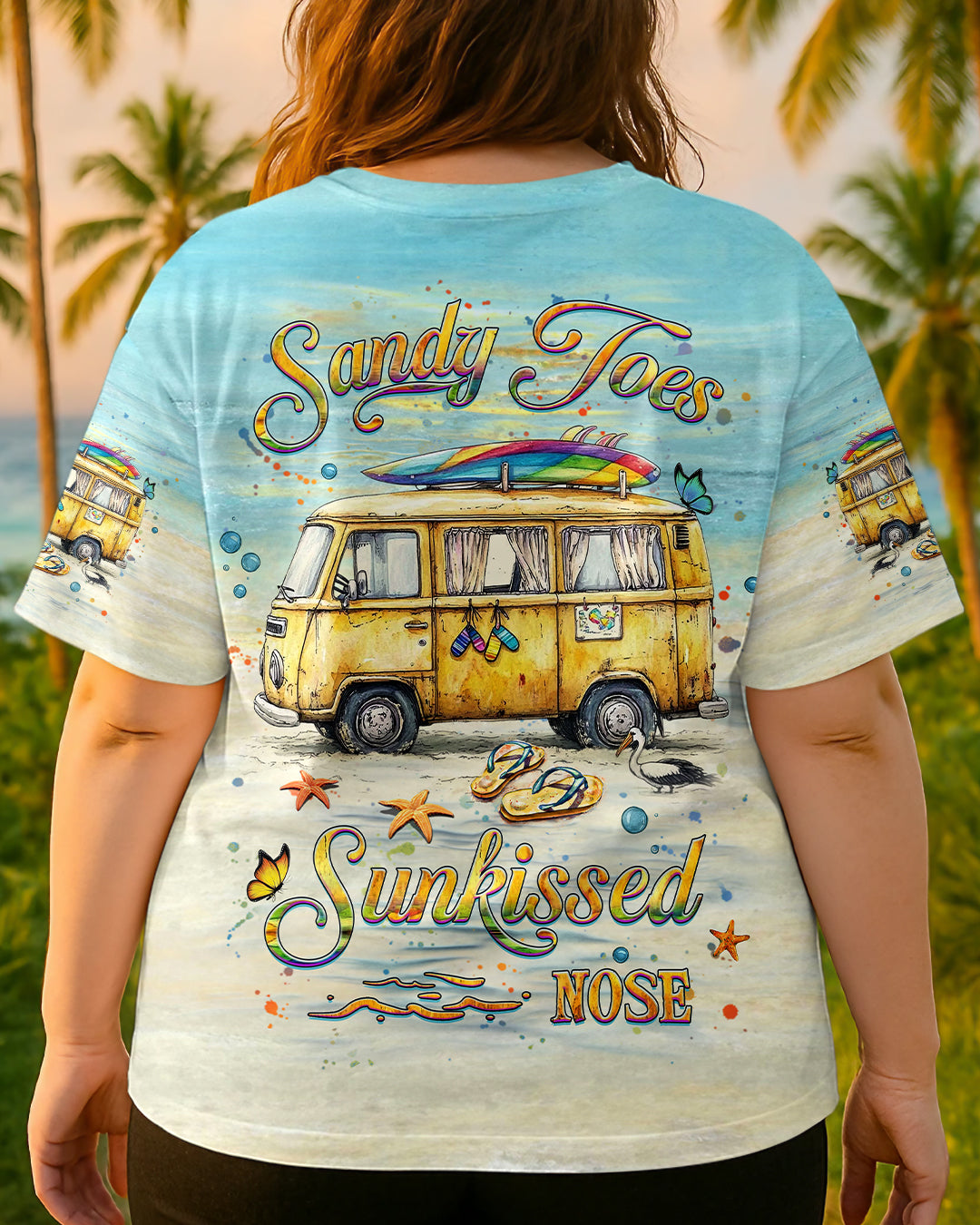 BLISSCORNERS SANDY TOES SUNKISSED NOSE ALL OVER PRINT