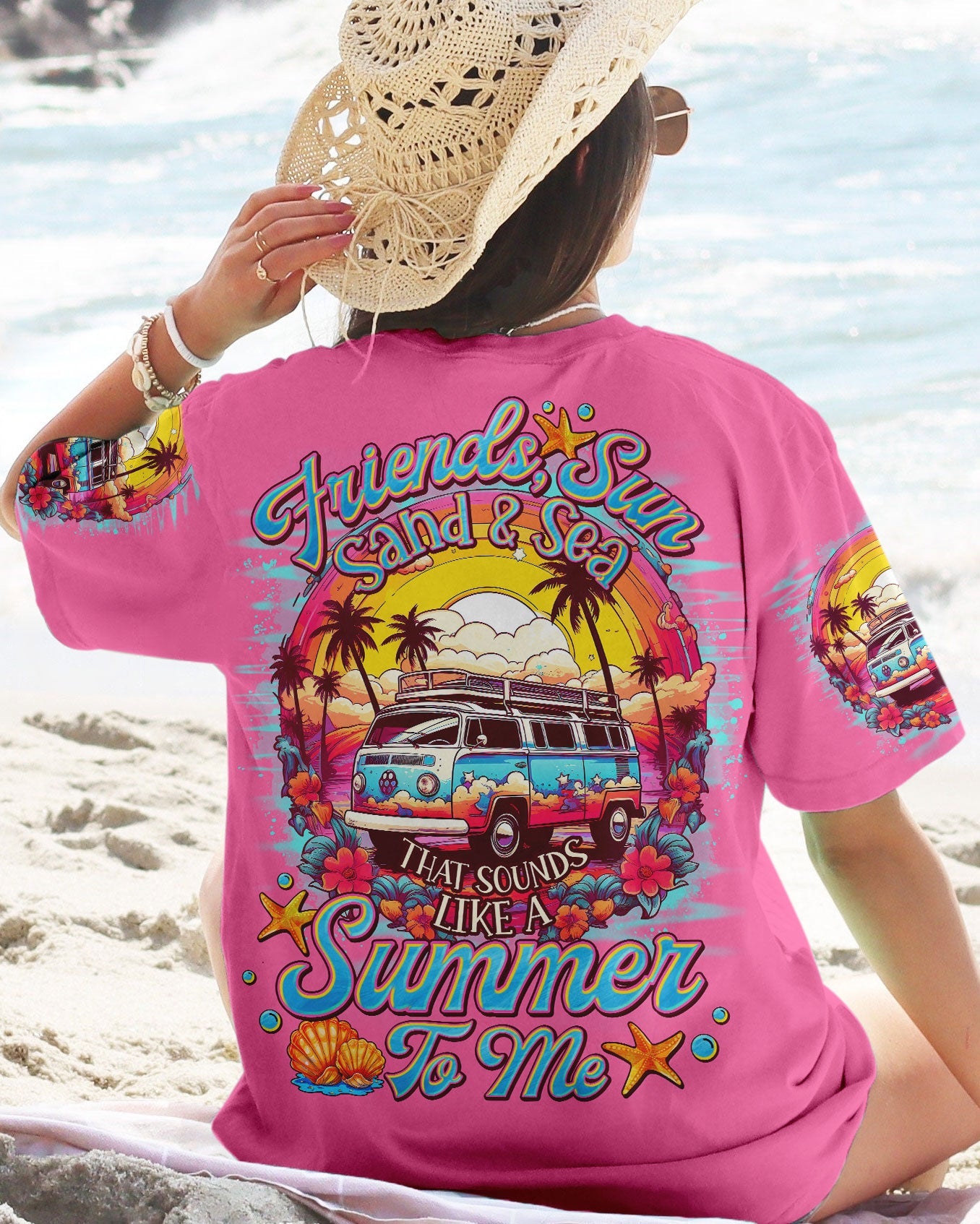 BLISSCORNERS FRIENDS SUN SAND AND SEA ALL OVER PRINT