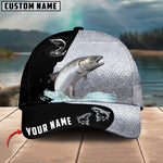 Blisscorners Personalized Salmon Fishing Classic 3D Cap