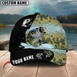 Blisscorners Personalized Large Mouth Bass Fishing Classic 3D Cap