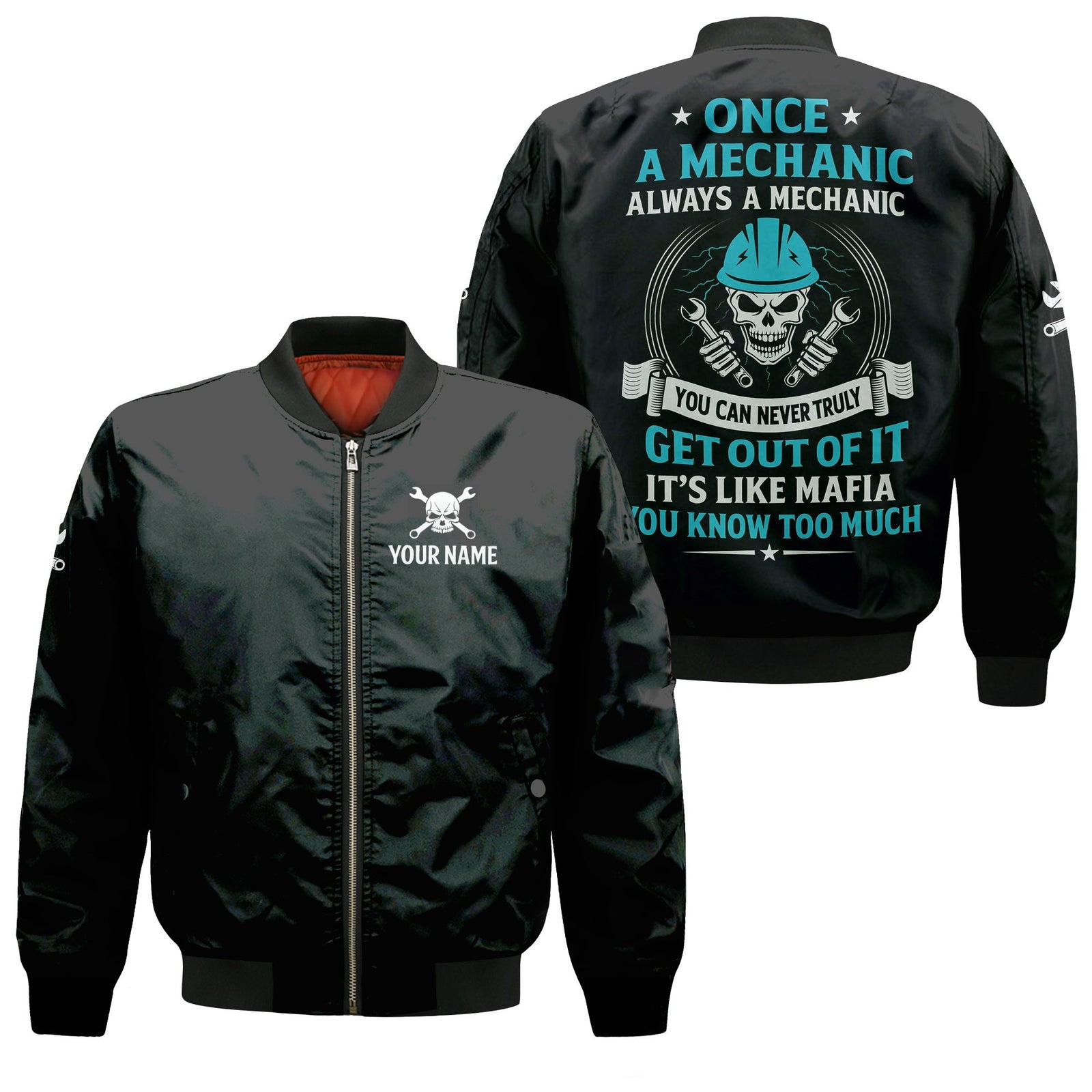 Blisscorners Custom Name Mechanic Shirt Once A Mechanic Always A Mechanic T Shirt