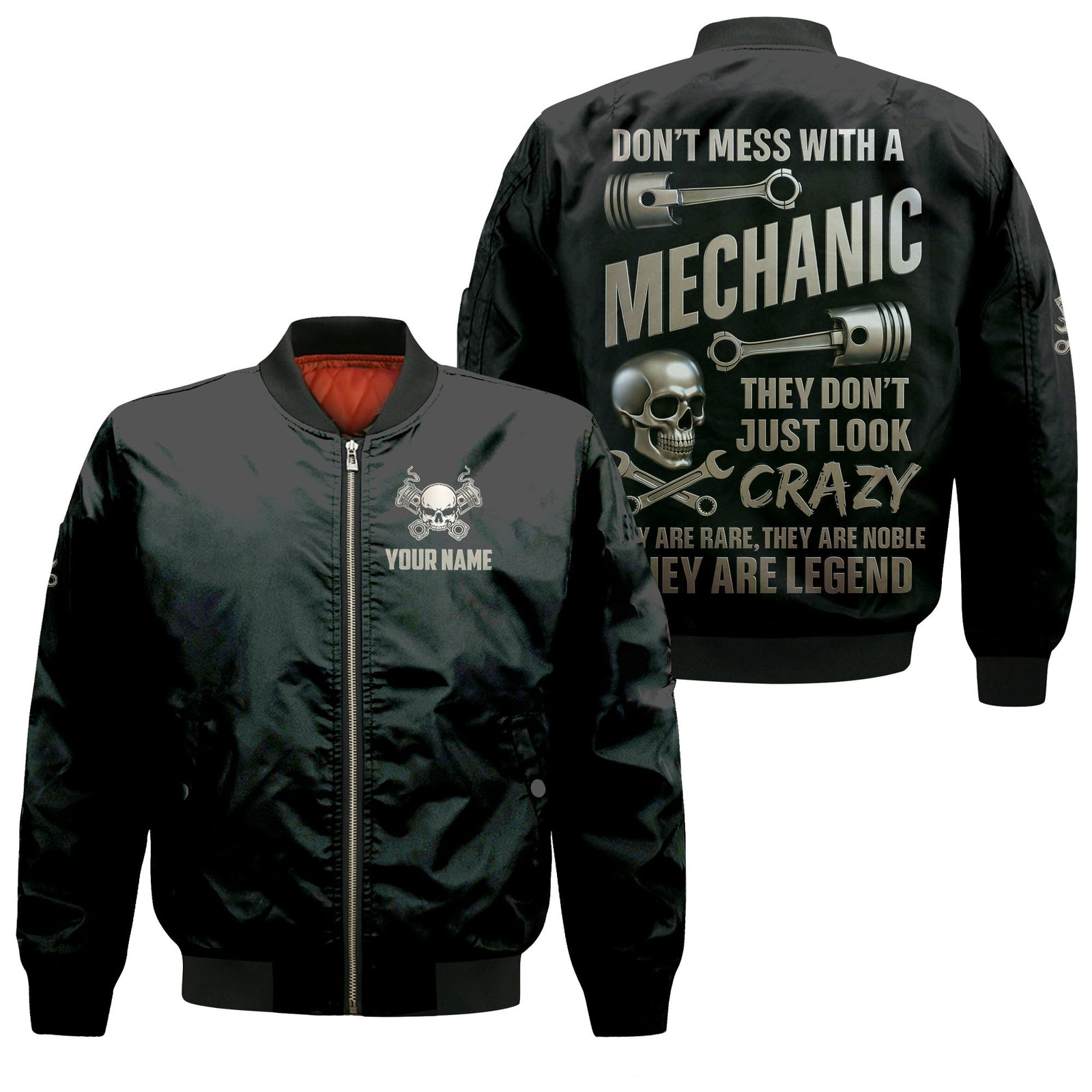 Blisscorners Funny Vintage Mechanic Shirt Don't Mess With A Mechanic Black T Shirt