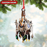 Blisscorners Custom Duck Hunting Acrylic Ornament - Personalized Waterfowl Christmas Decoration LM0411