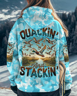BLISSCORNERS QUACKIN' AND STACKIN' HUNTING DUCK CAMO ALL OVER PRINT