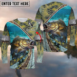 Blisscorners Bass Skin And Camo Fishing Cool Customize Name 3D Shirts